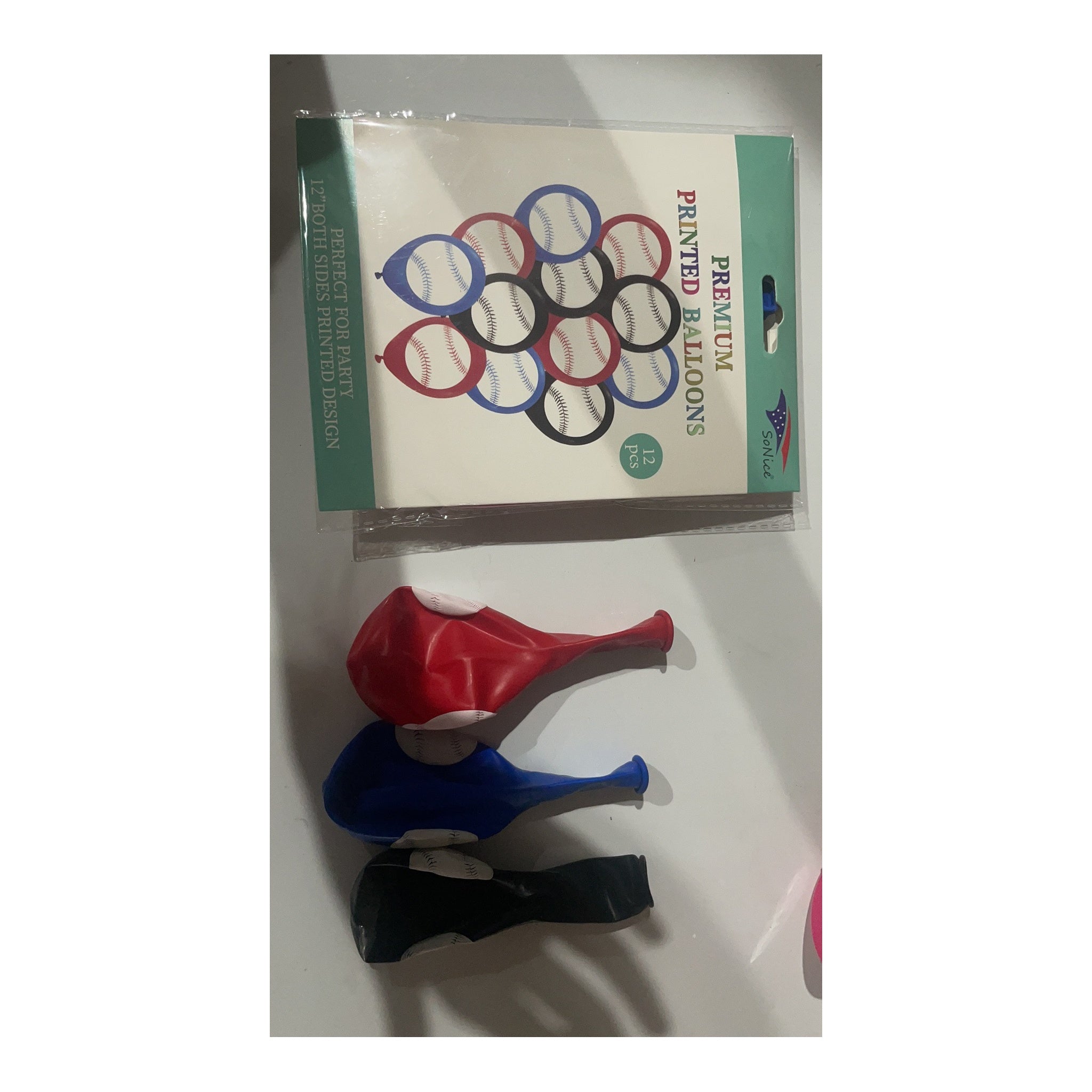 Prntd Balloon 12 ct Baseball 120Pk/Cs